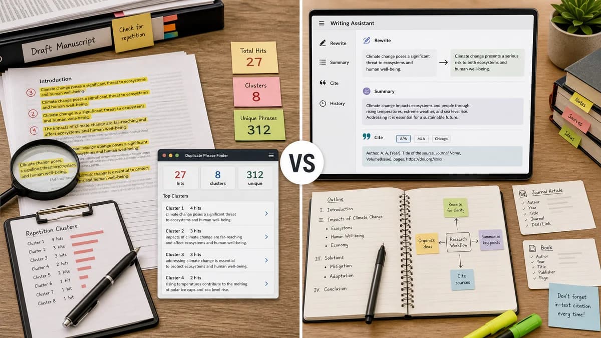 Duplicate Phrase Finder vs QuillBot comparison detail image