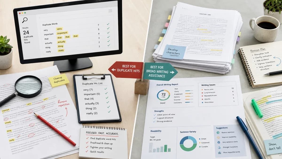 Duplicate Word Finder vs ProWritingAid comparison detail image