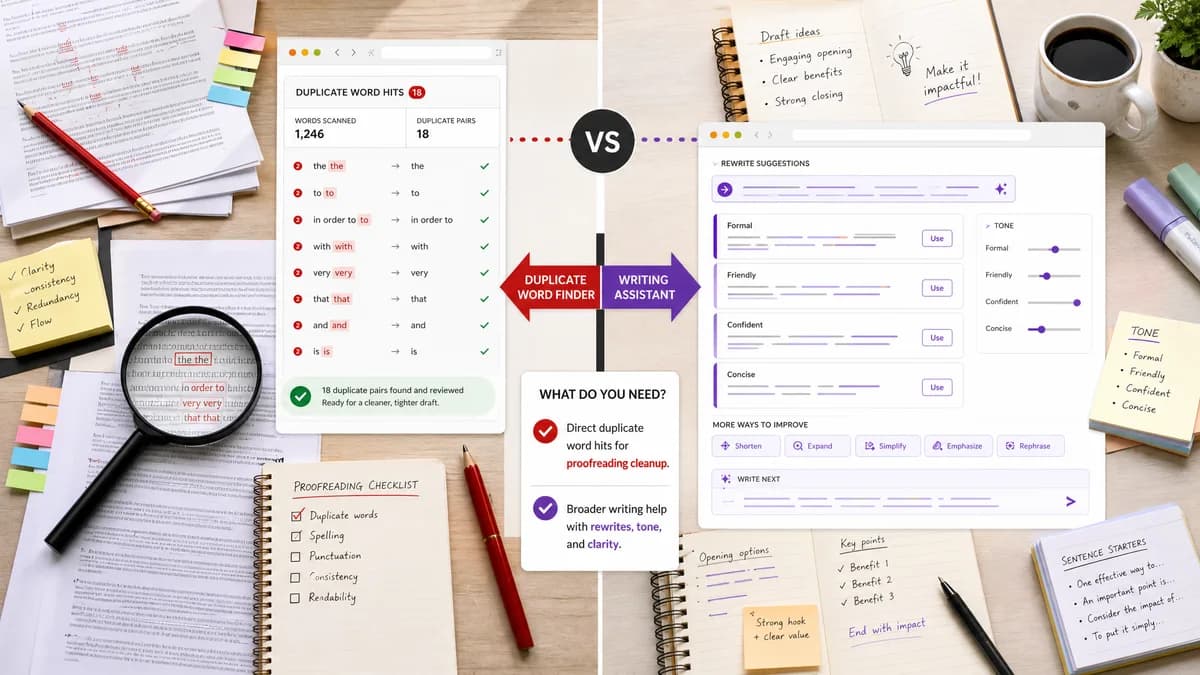 Duplicate Word Finder vs Wordtune comparison detail image