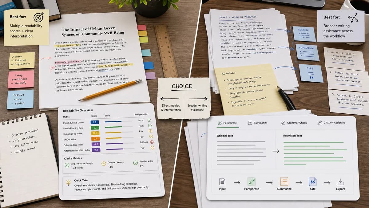Multi-Readability Suite vs QuillBot comparison detail image