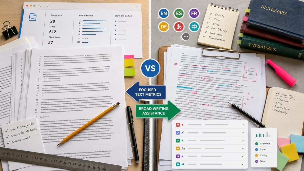 Paragraph and Line Counter vs LanguageTool comparison detail image