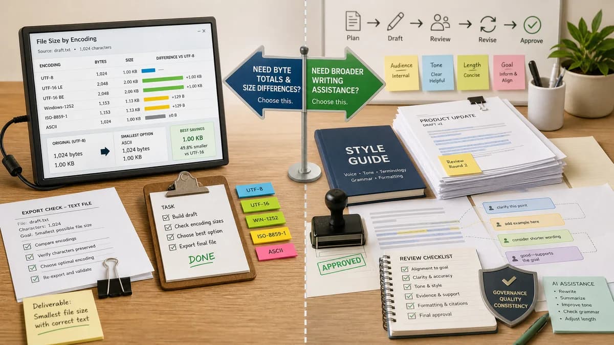 Text Size by Encoding vs Writer comparison detail image