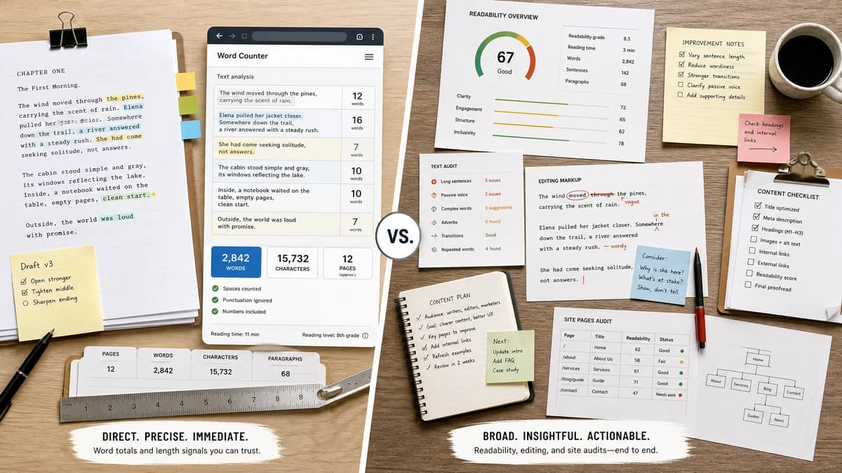 Word Counter vs Readable comparison detail image