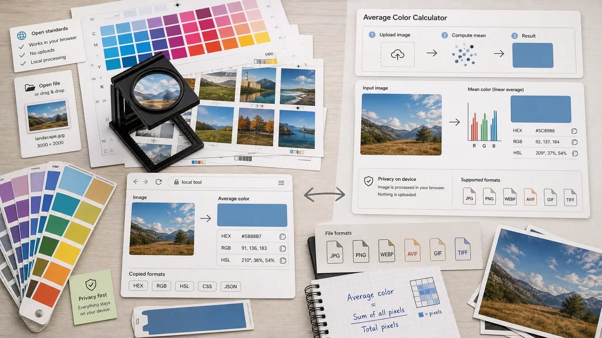 Open Source Alternatives to ImageNurse Average Color Calculator visual comparison with Average Color Finder