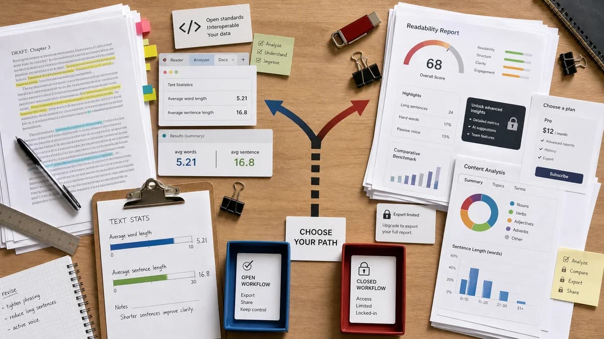 Open Source Alternatives to Readable detail image for Average Word and Sentence Length Stats