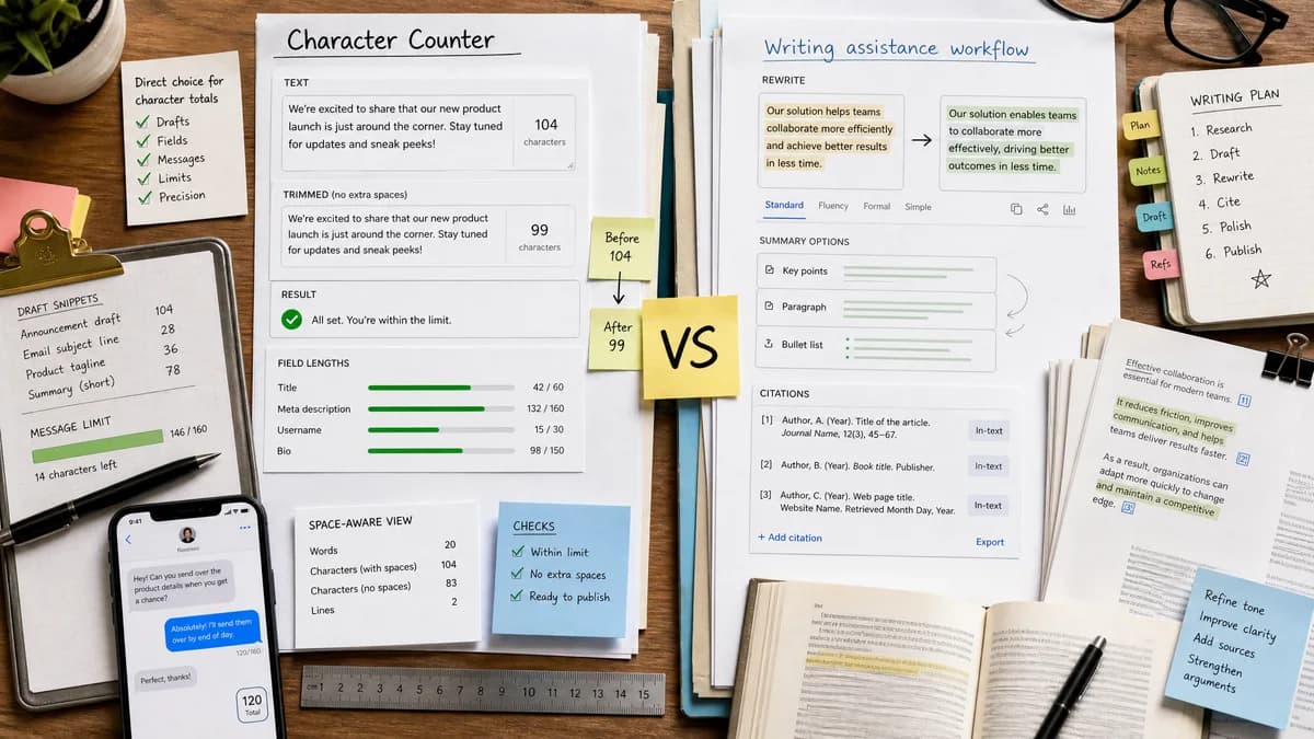 Character Counter vs QuillBot comparison detail image