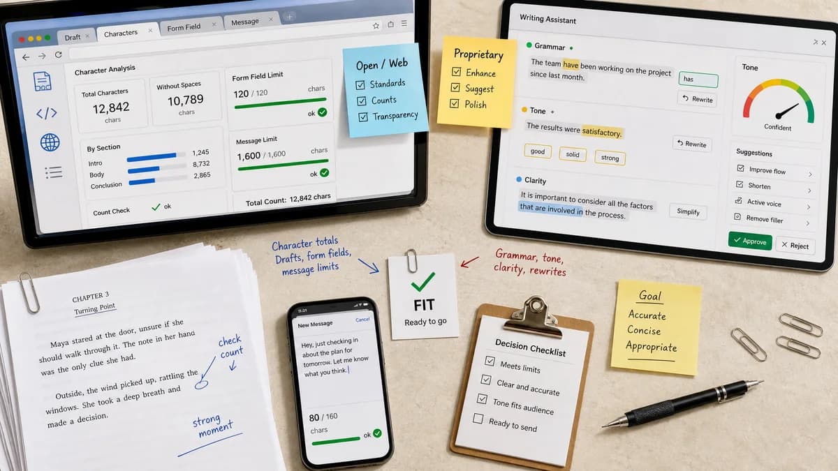 Open Source Alternatives to Grammarly detail image for Character Counter