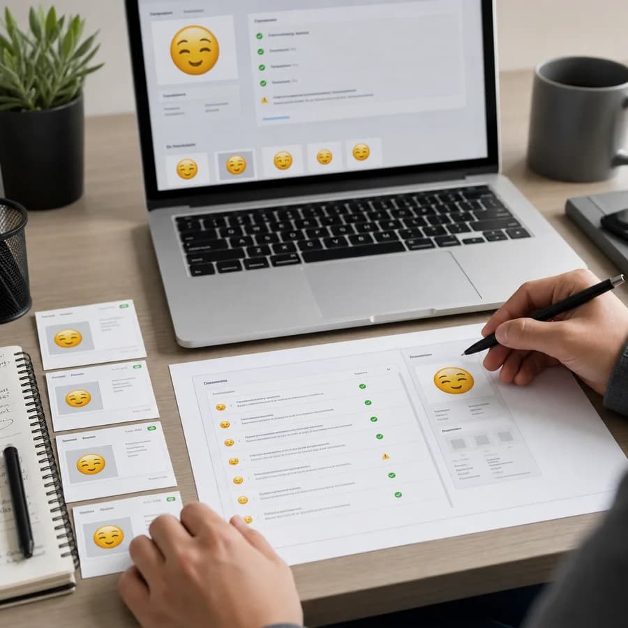 Discord Emoji Sticker Requirements Checker preview showing a browser preflight checklist and source-backed verification results