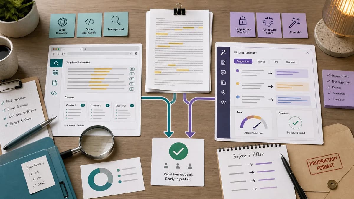 Open Source Alternatives to Grammarly detail image for Duplicate Phrase Finder