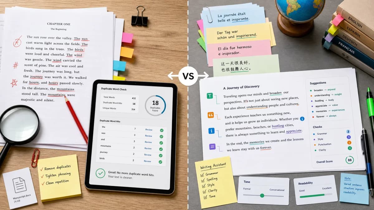 Duplicate Word Finder vs LanguageTool comparison detail image