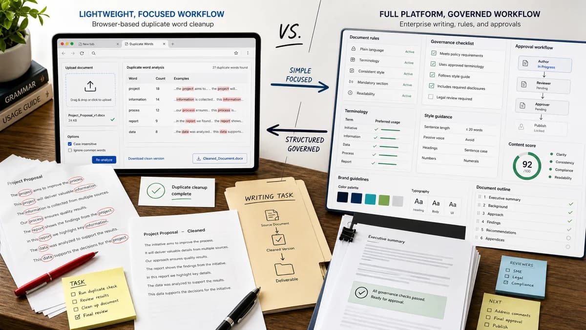 Open Source Alternatives to Writer detail image for Duplicate Word Finder