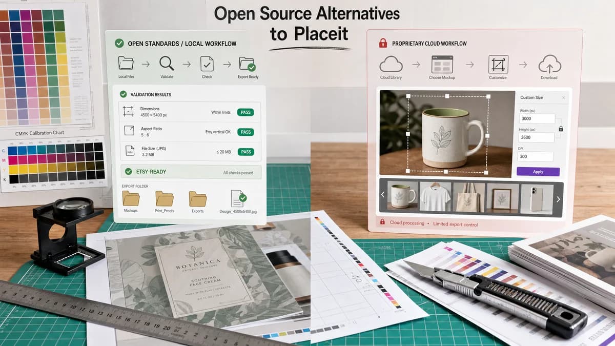 Open Source Alternatives to Placeit visual comparison with Etsy Digital Print Size Checker