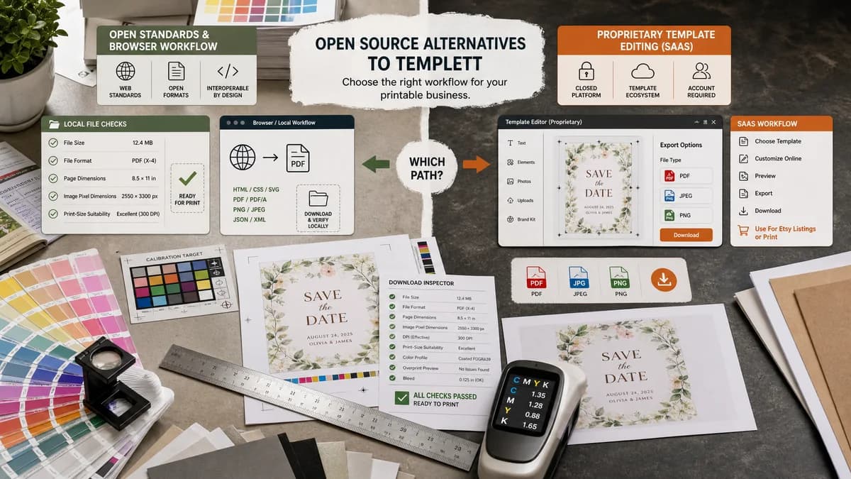 Open Source Alternatives to Templett visual comparison with Etsy Digital Print Size Checker