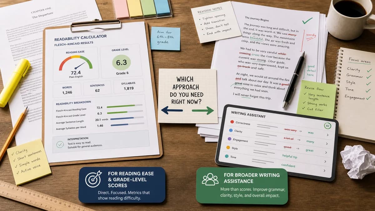 Flesch-Kincaid Readability Calculator vs Grammarly comparison detail image