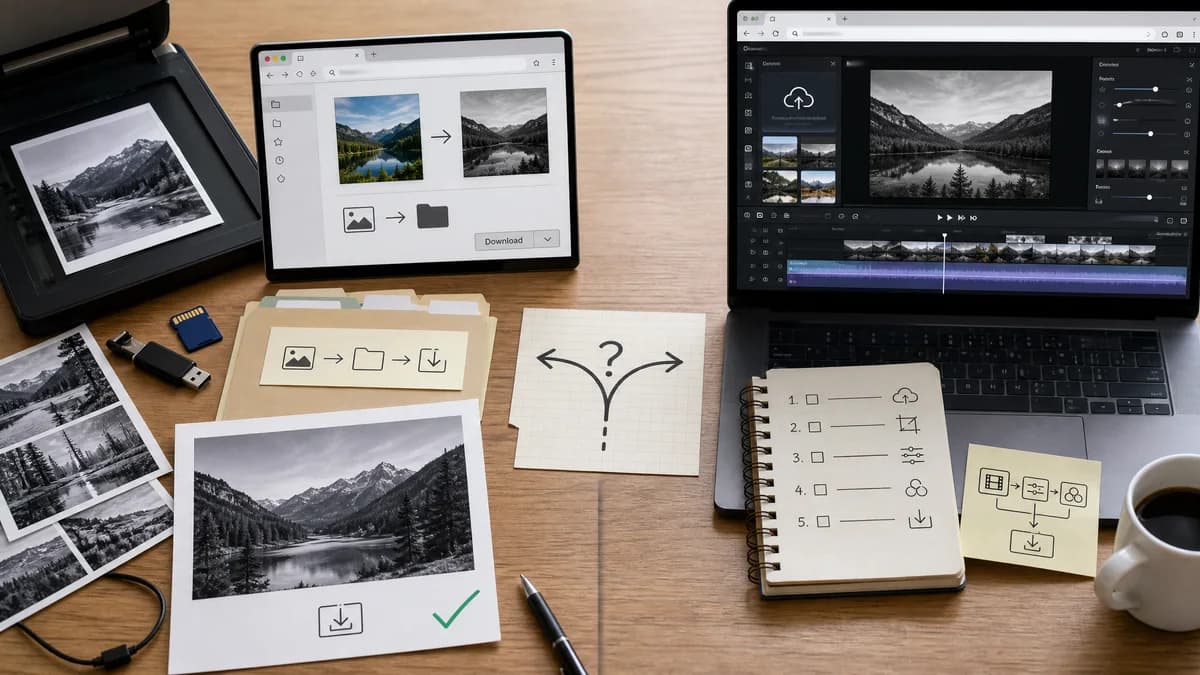 Open Source Alternatives to Kapwing visual comparison with Grayscale Converter