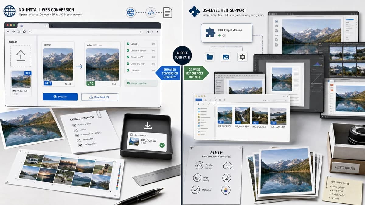 Open Source Alternatives to Microsoft HEIF Image Extension visual comparison with HEIC to JPG Converter