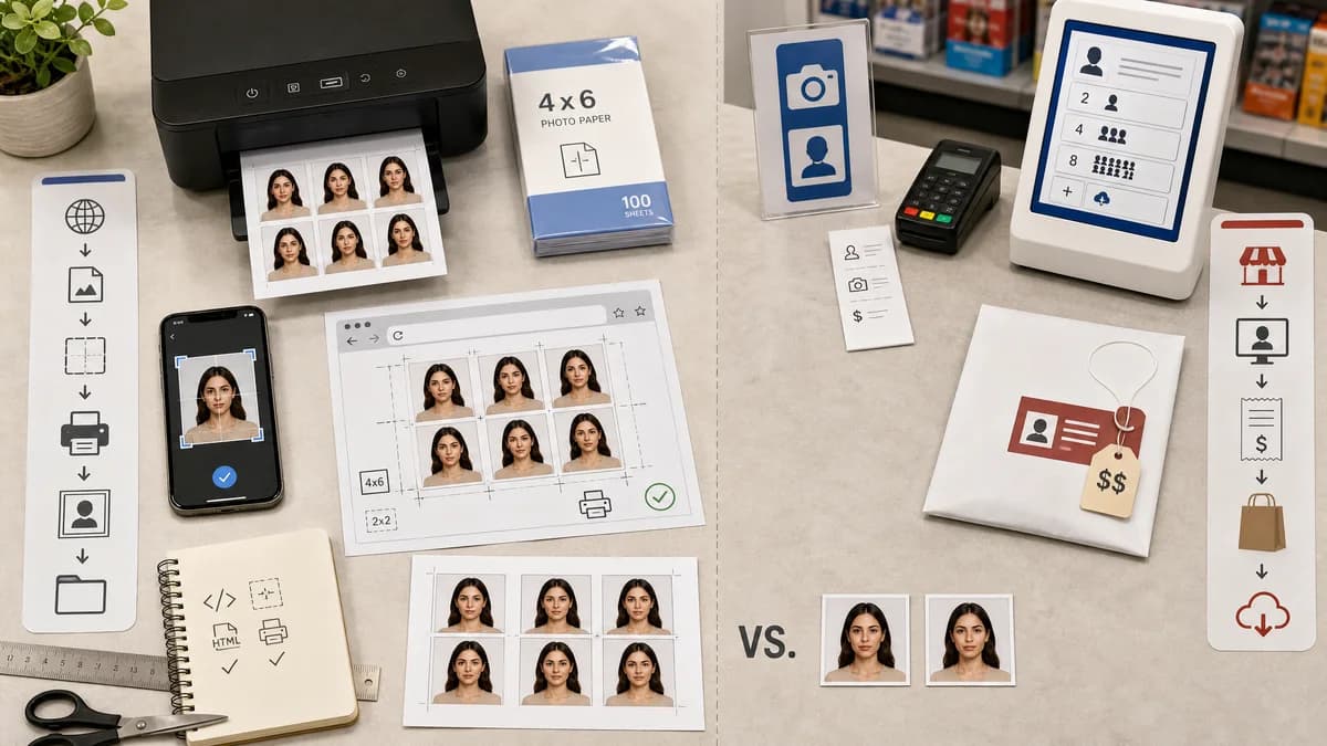Open Source Alternatives to CVS Passport Photos visual comparison with ID Photo Print Sheet Maker