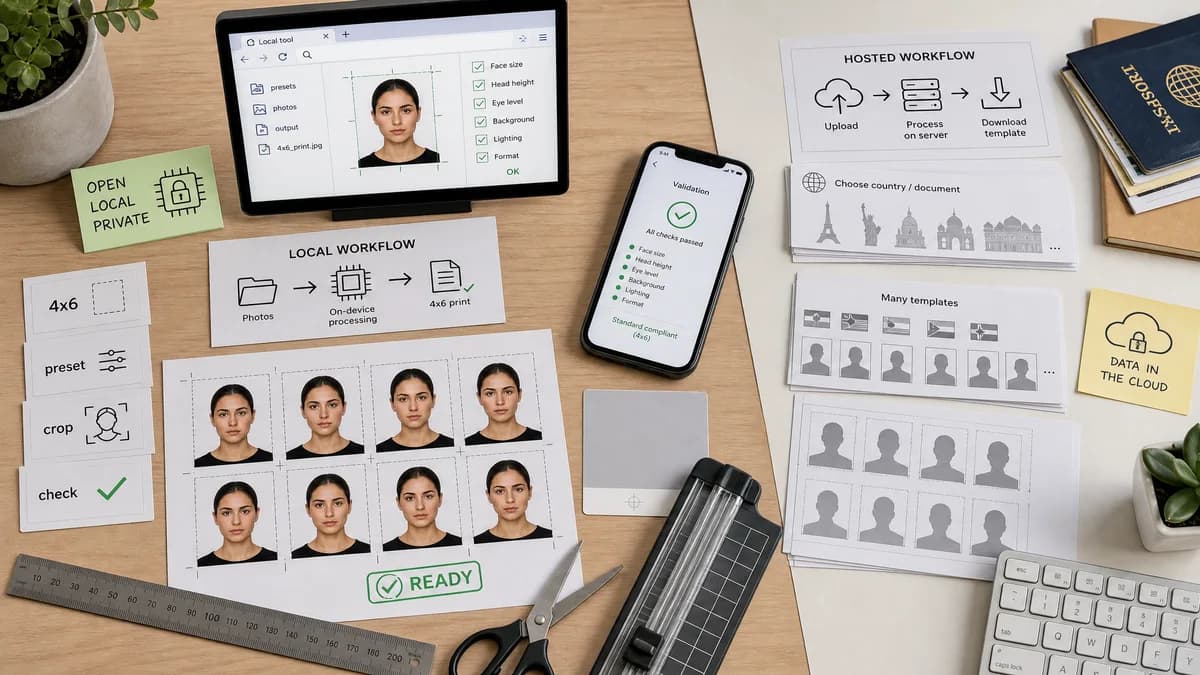 Open Source Alternatives to IDPhotoDIY visual comparison with ID Photo Print Sheet Maker