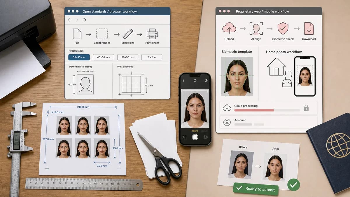 Open Source Alternatives to PersoFoto visual comparison with ID Photo Print Sheet Maker