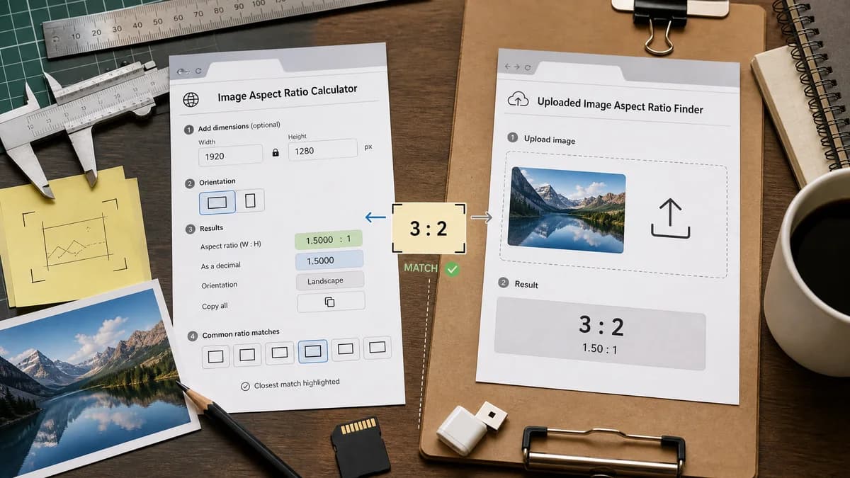 Open Source Alternatives to Imagy visual comparison with Image Aspect Ratio Calculator