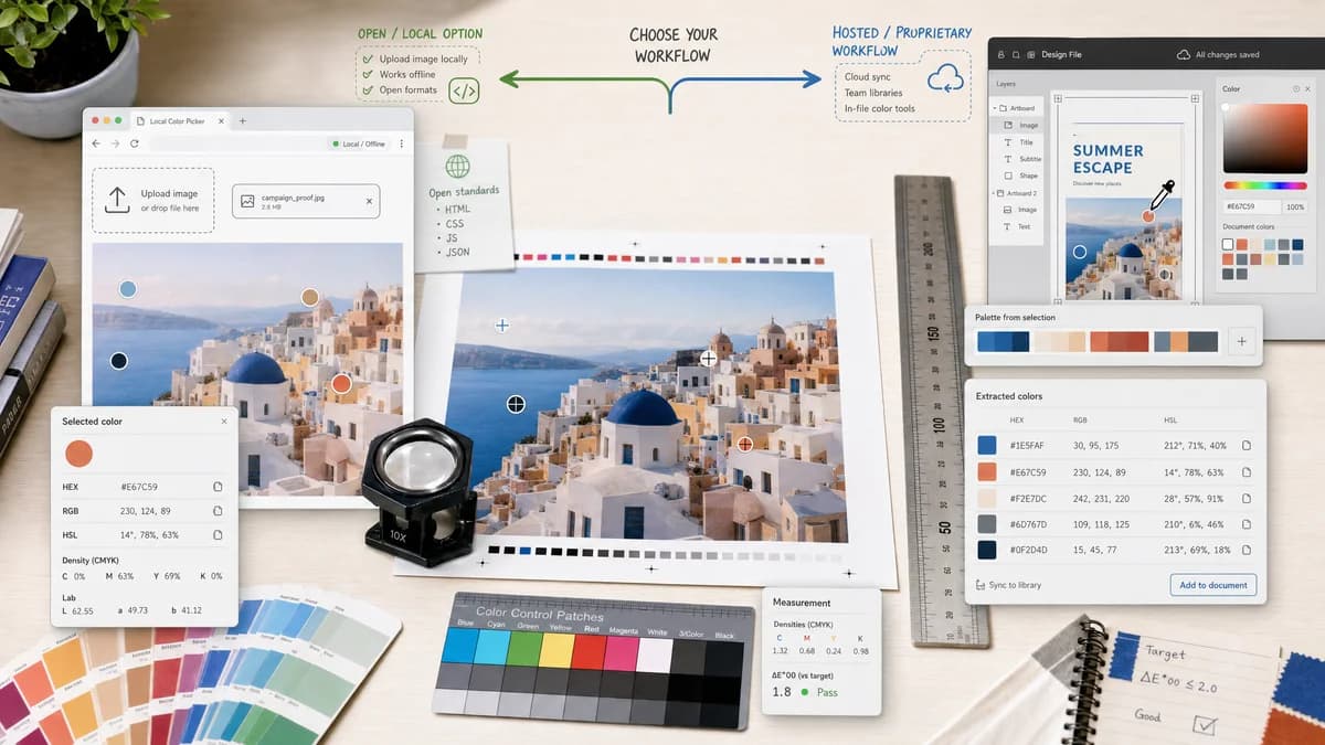 Open Source Alternatives to Figma Image Color Picker visual comparison with Image Color Picker