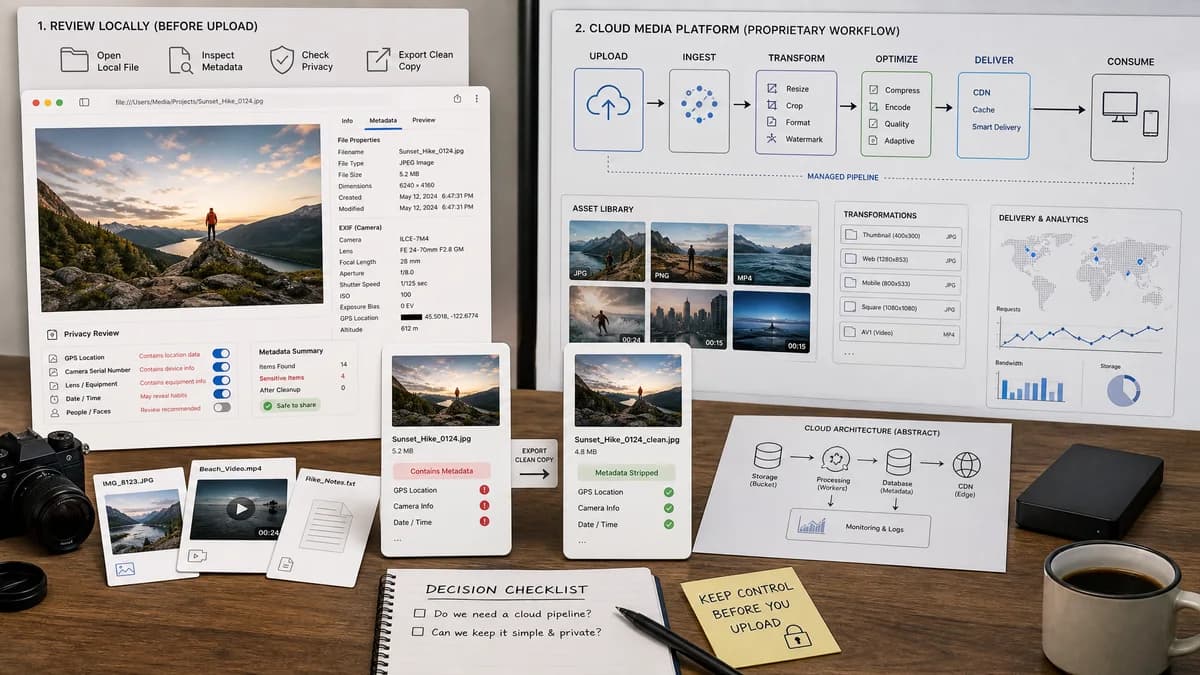 Open Source Alternatives to Cloudinary visual comparison with Image Dimensions Checker