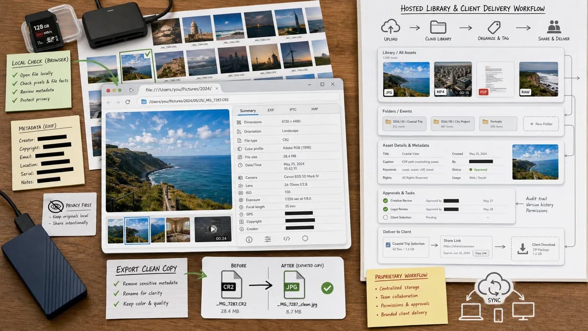 Open Source Alternatives to PhotoShelter visual comparison with Image Dimensions Checker