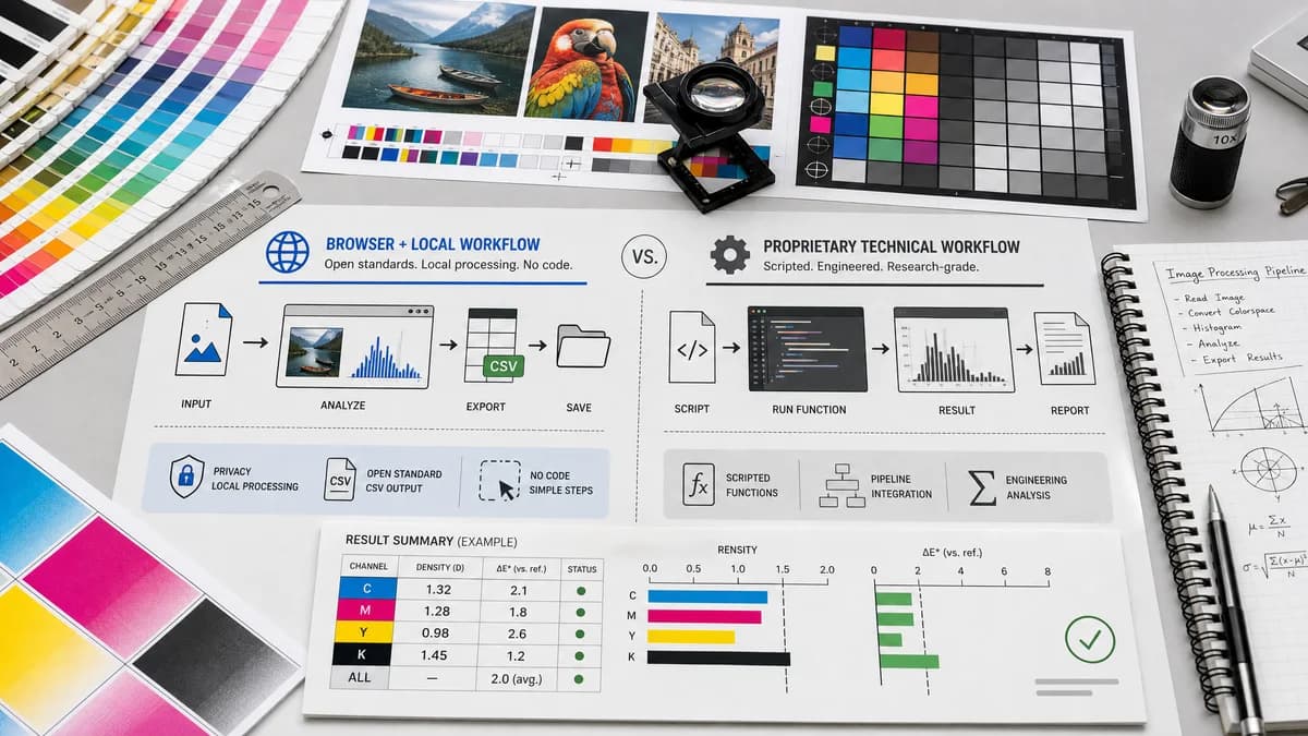 Open Source Alternatives to MATLAB Image Processing Toolbox visual comparison with Image Histogram Generator + CSV