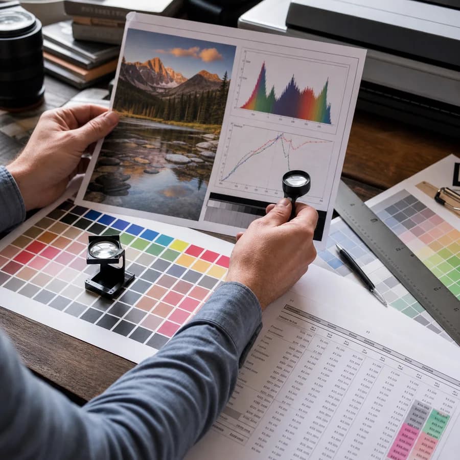 Image Histogram Generator + CSV preview showing RGB and luminance histogram charts with CSV export