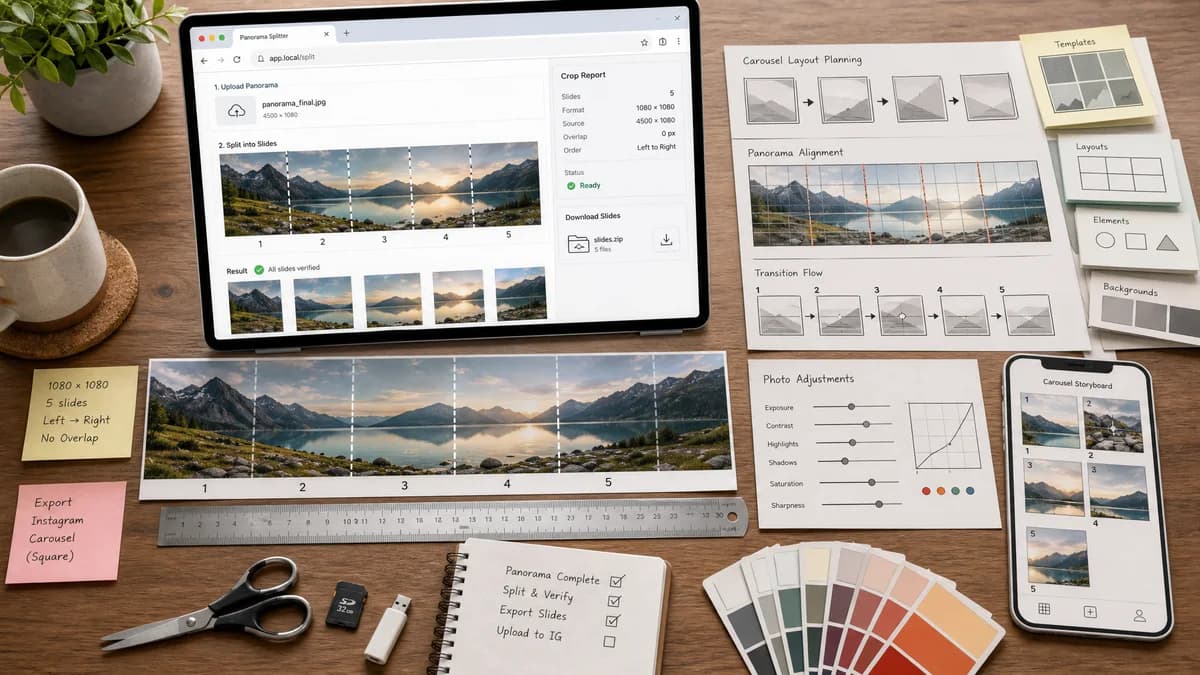 Open Source Alternatives to SCRL visual comparison with Instagram Carousel Panorama Splitter