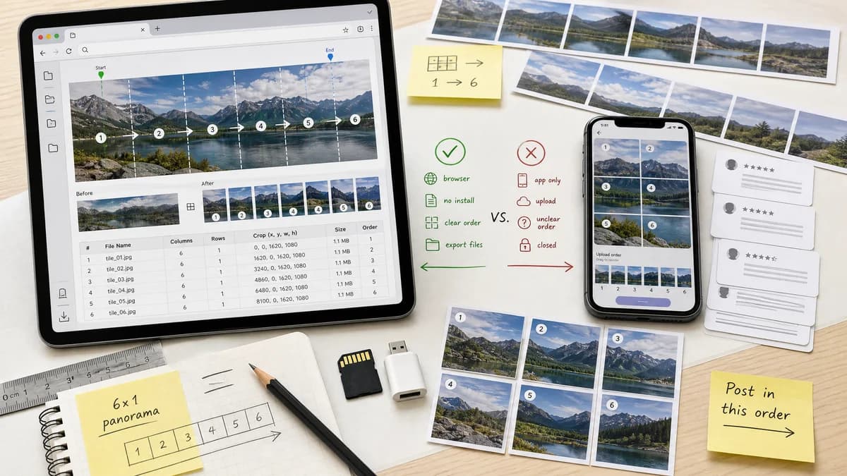 Open Source Alternatives to Grid Instagram Photo Split visual comparison with Instagram Grid Splitter