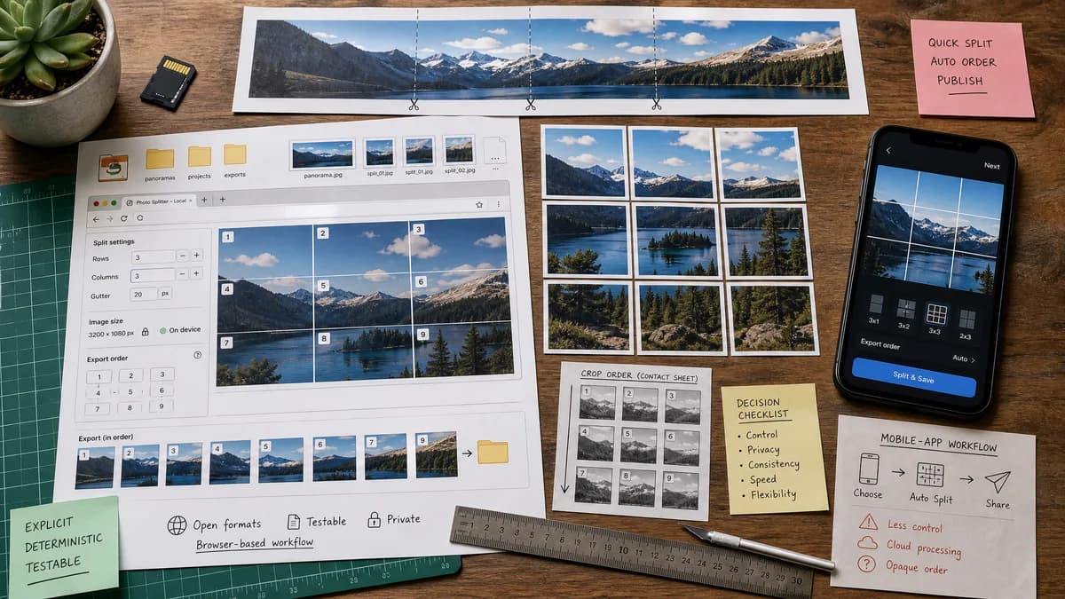 Open Source Alternatives to Grid Post visual comparison with Instagram Grid Splitter