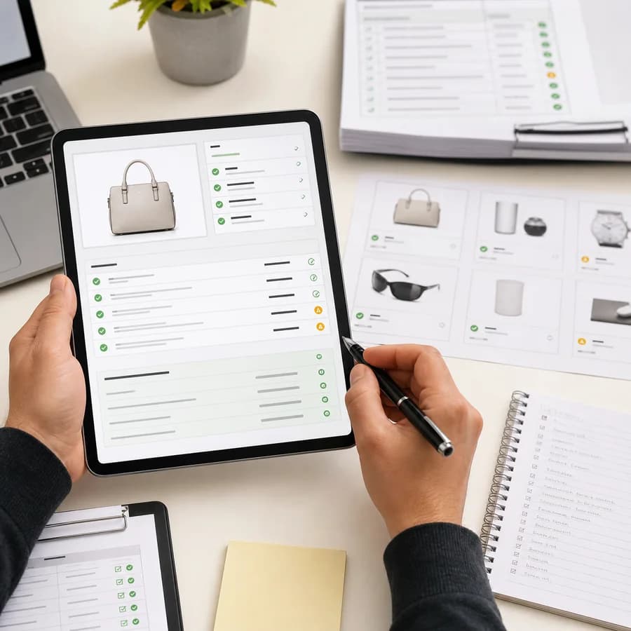 Marketplace White Background Checker preview showing a browser preflight checklist and source-backed verification results