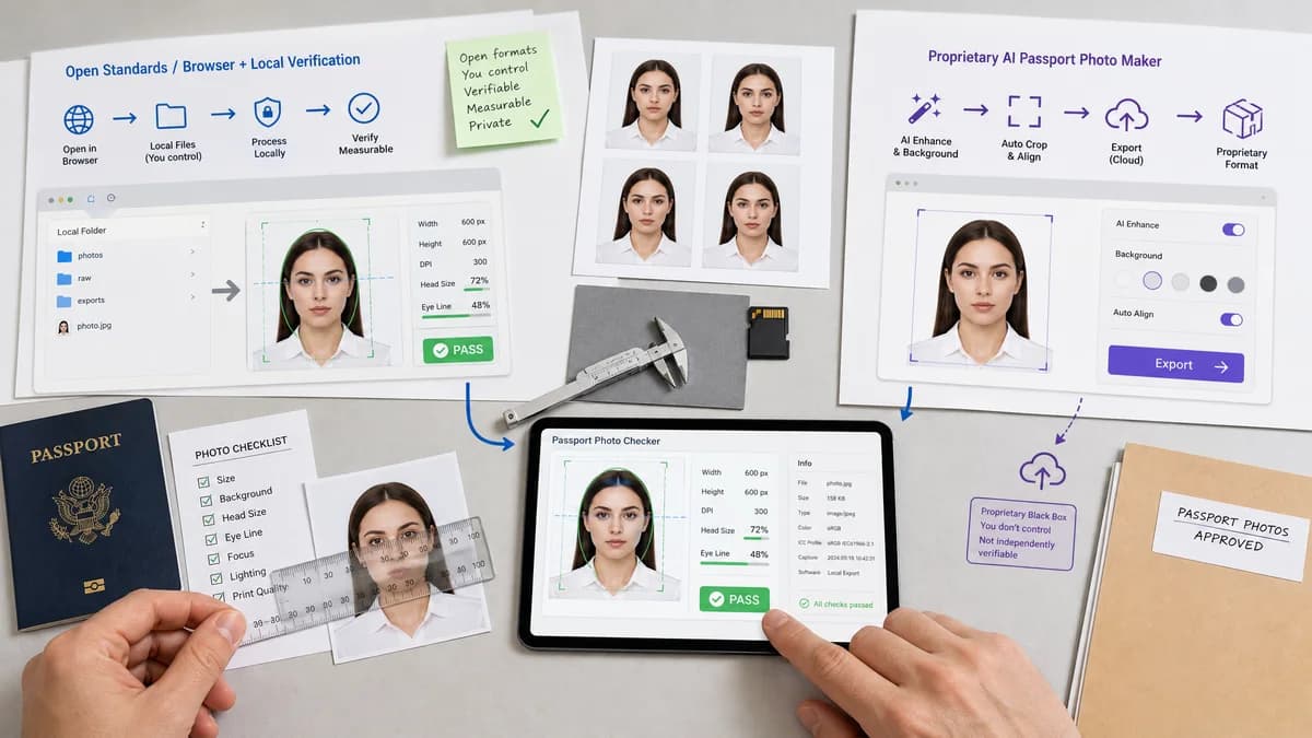 Open Source Alternatives to Cutout.Pro visual comparison with Passport Photo Size Checker