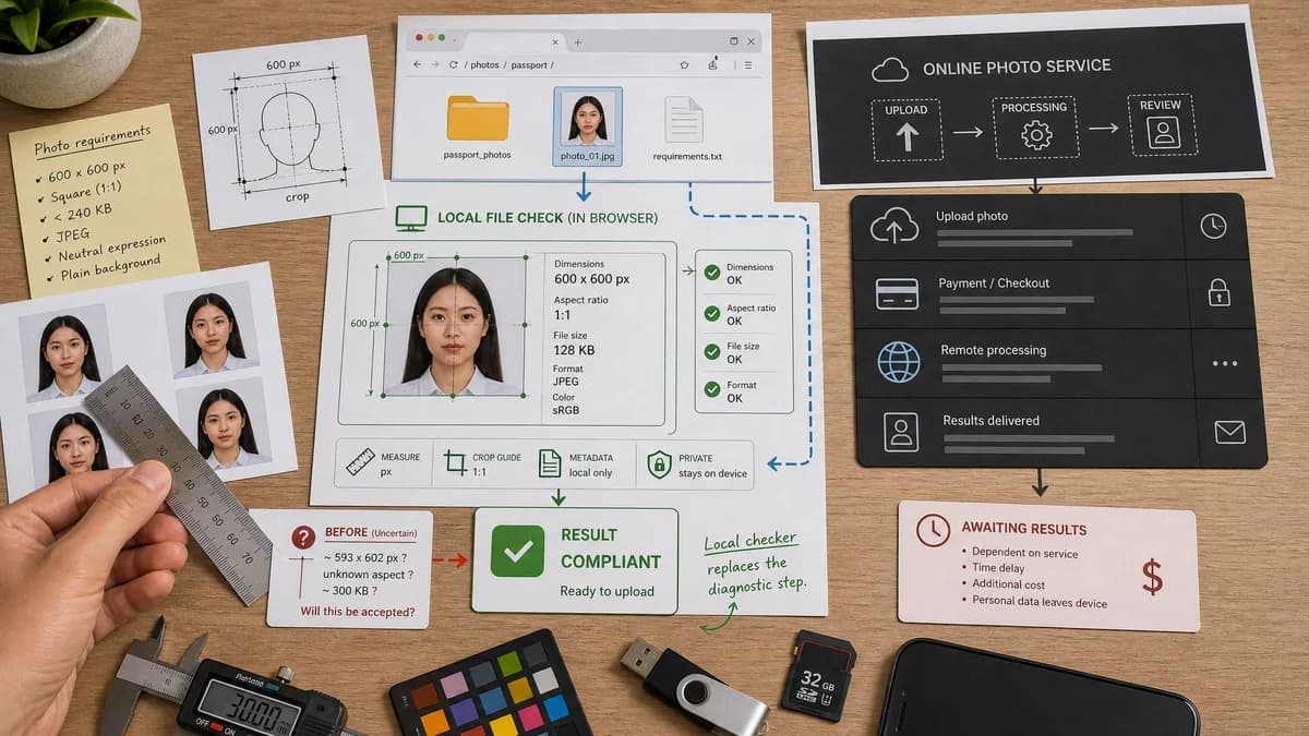 Open Source Alternatives to PhotoGov visual comparison with Passport Photo Size Checker