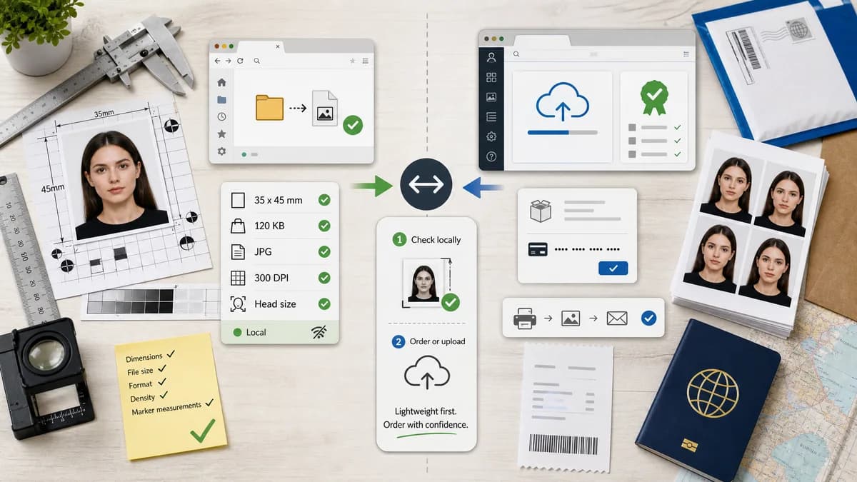 Open Source Alternatives to RushMyPhoto visual comparison with Passport Photo Size Checker