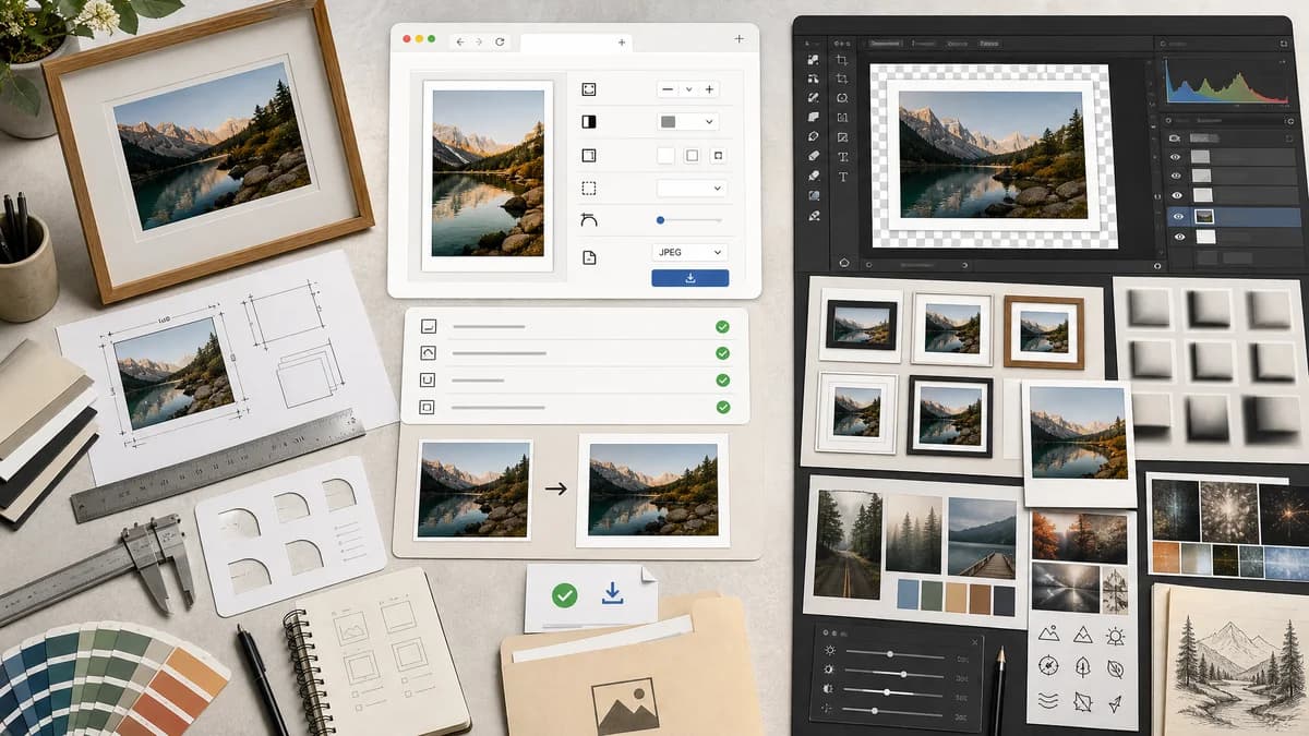 Open Source Alternatives to BeFunky visual comparison with Photo Border Maker