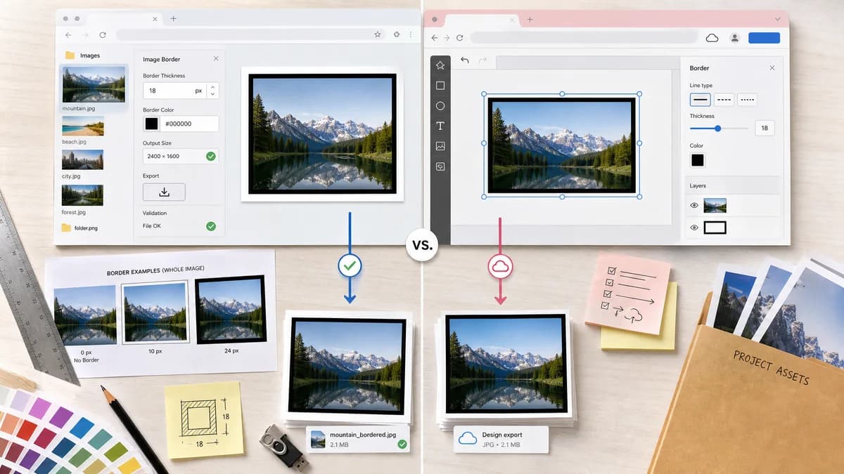 Open Source Alternatives to VistaCreate visual comparison with Photo Border Maker