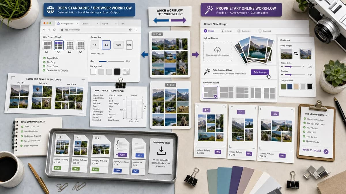 Open Source Alternatives to BeFunky visual comparison with Photo Collage Maker