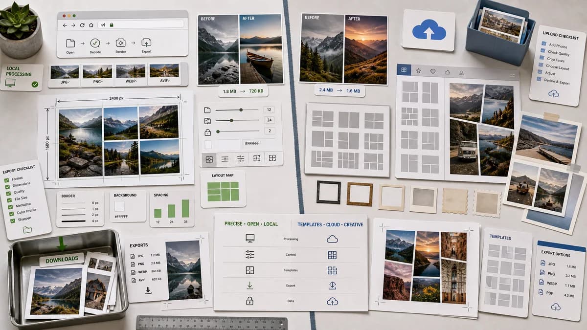 Open Source Alternatives to Fotor visual comparison with Photo Collage Maker