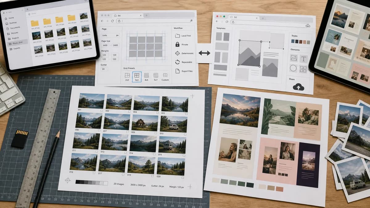 Open Source Alternatives to Canva visual comparison with Photo Contact Sheet Maker