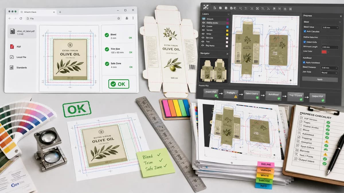 Open Source Alternatives to HYBRID Software PACKZ visual comparison with Print Bleed Border Checker