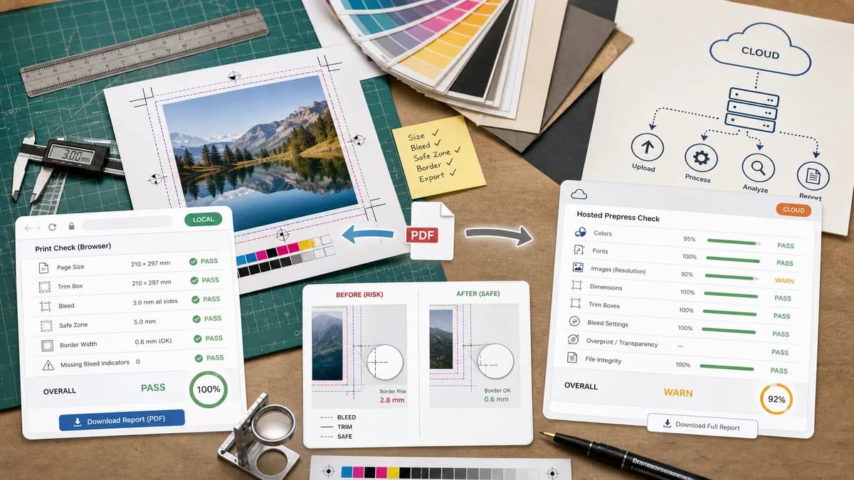 Open Source Alternatives to PressPDF visual comparison with Print Bleed Border Checker