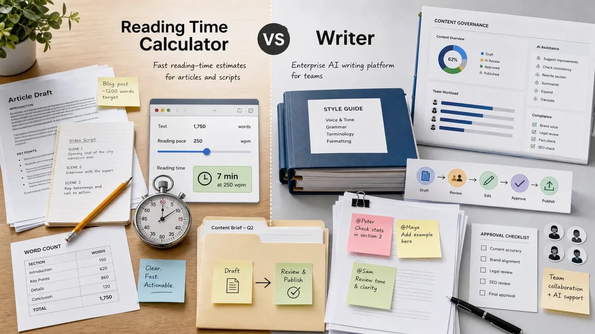 Reading Time Calculator vs Writer comparison detail image