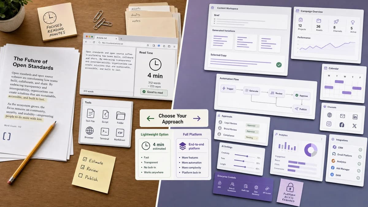 Open Source Alternatives to Copy.ai detail image for Reading Time Calculator