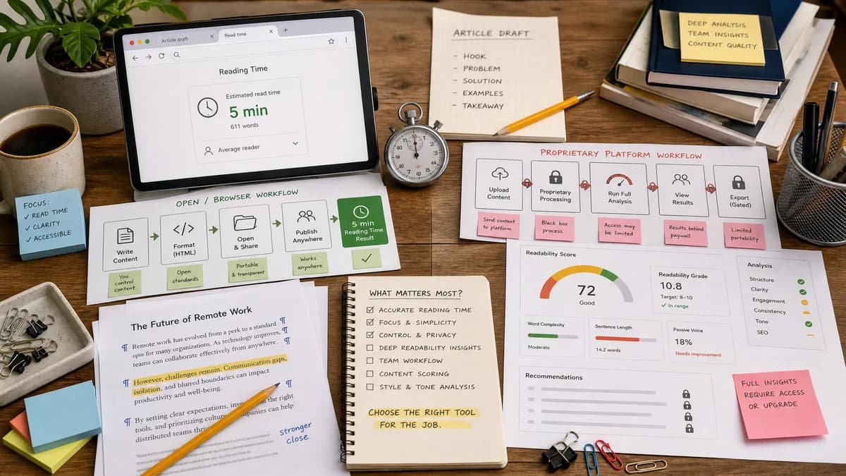 Open Source Alternatives to Readable detail image for Reading Time Calculator