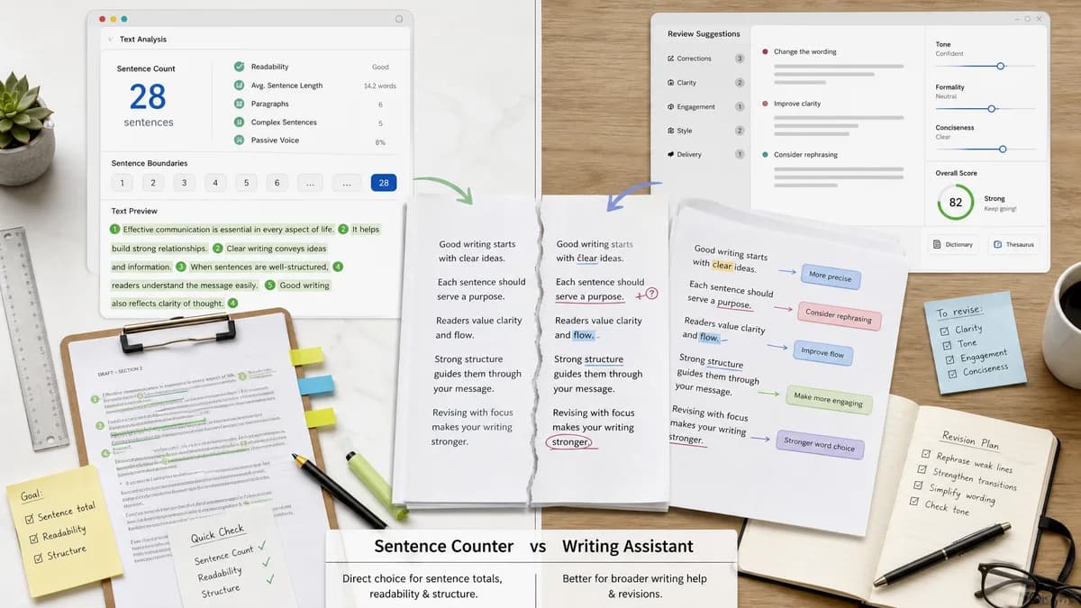 Sentence Counter vs Grammarly comparison detail image