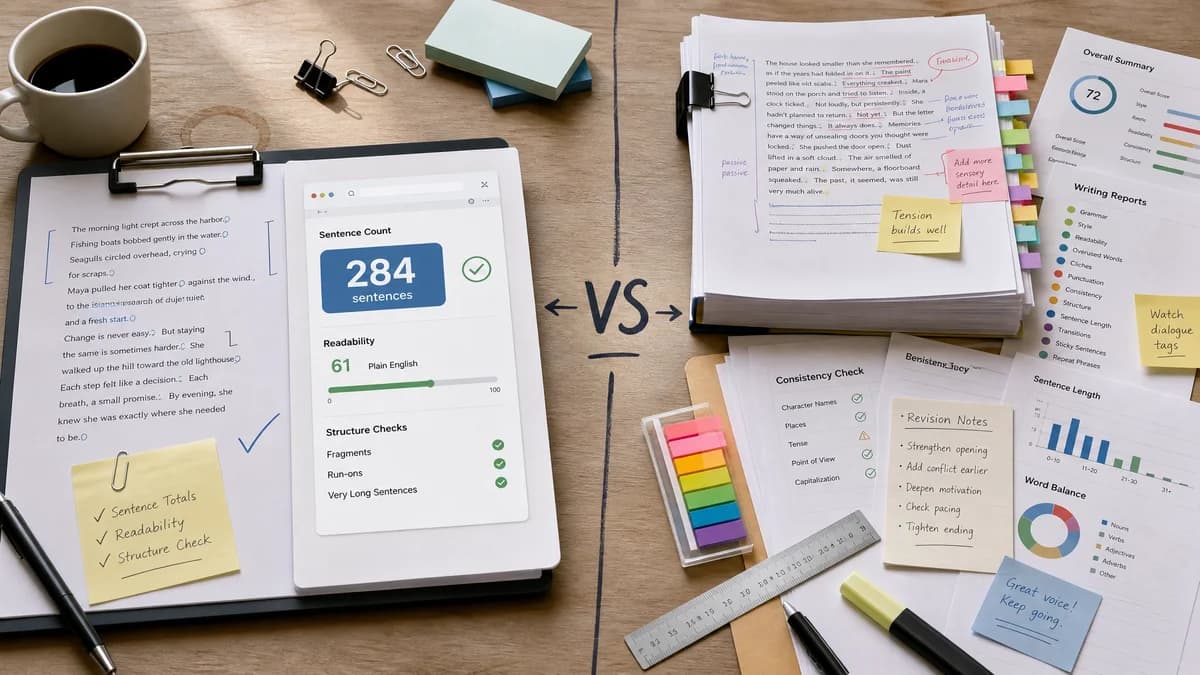 Sentence Counter vs ProWritingAid comparison detail image