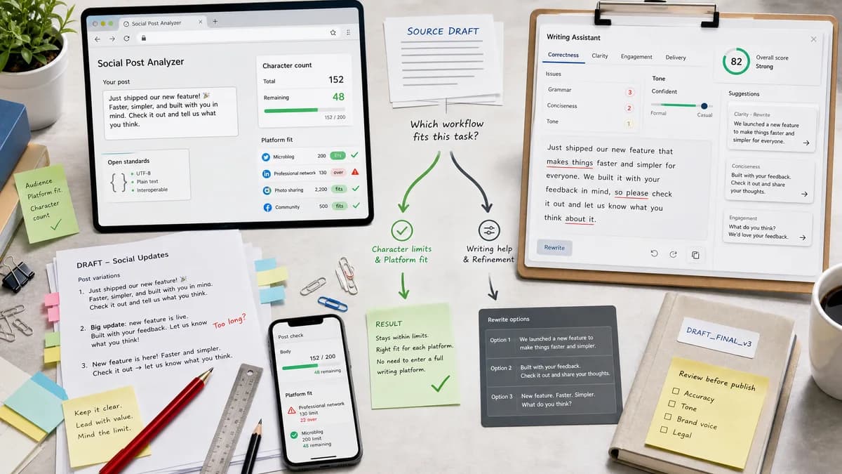 Open Source Alternatives to Grammarly detail image for Social Character Limit Checker