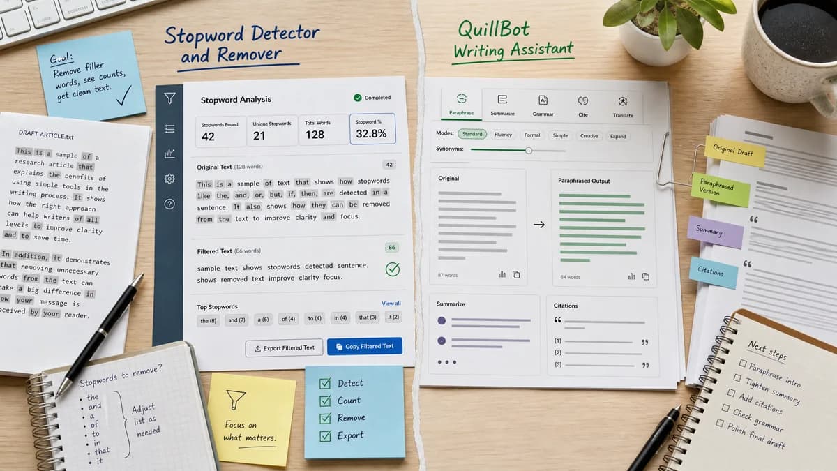 Stopword Detector and Remover vs QuillBot comparison detail image